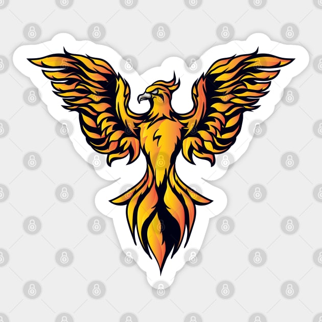 powerful phoenix Sticker by PG